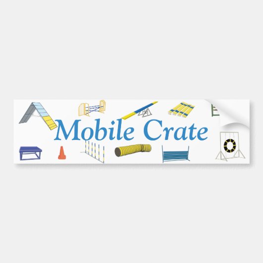 Mobile Crate Bumpersticker (Voorkant)