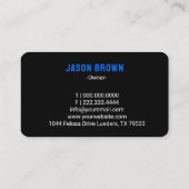 Mobile Detailing Water Drop Car Wash Visitekaartje (Achterkant)