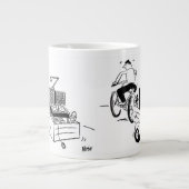 Mobile DJ Cartoon Coffee Grote Koffiekop (Voorkant)