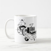 Mobile DJ-Cartoon Koffiemok (Links)