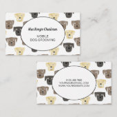 Mobile Dog Grooming Labrador Retriever Dog Visitekaartje (Voorkant / Achterkant)