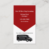 Mobile Dog Grooming Service Modern Visitekaartje (Voorkant)