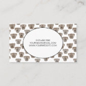 Mobile Dog Grooming Waterverf Visitekaartje (Achterkant)