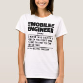 Mobile Engineer Noun Probleemoplossing Specialist T-shirt (Voorkant)