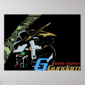 Mobile Fighter G Gundam Shining Gundam Poster (Voorkant)