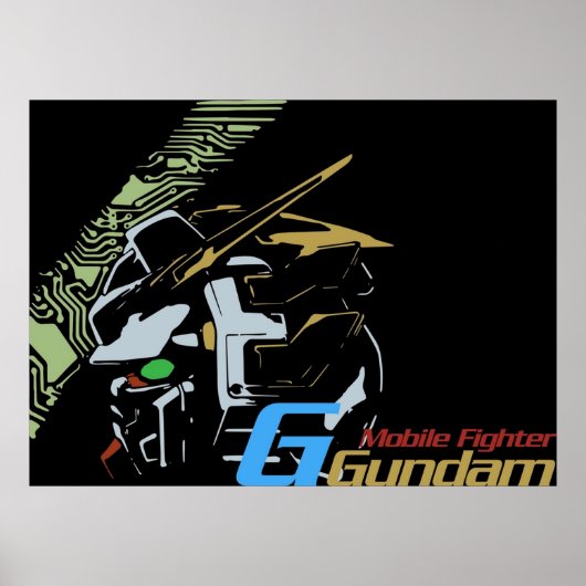 Mobile Fighter G Gundam Shining Gundam Poster (Voorkant)
