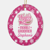 Mobile Groomer Personalized Ornament Gift (Links)