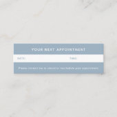 Mobile Hair Stylist Scissors Blue Appointment Mini Visitekaartje (Voorkant)