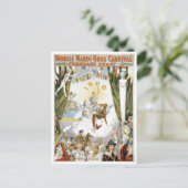 Mobile Mardi Gras1900 Poster Briefkaart (Staand voorkant)