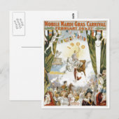 Mobile Mardi Gras1900 Poster Briefkaart (Voorkant / Achterkant)