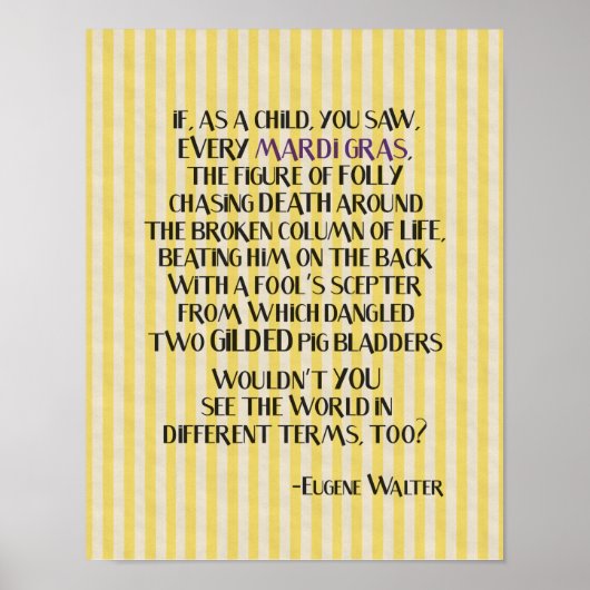 Mobile Mardi Gras Poster (Voorkant)