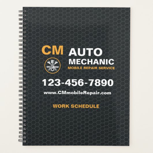 Mobile Mechanic Auto Car Repair Services Planner (Voorkant)