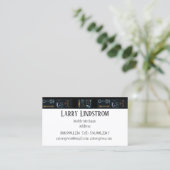 Mobile Mechanic Tire Service, zwart, op basis van  Visitekaartje (Staand voorkant)