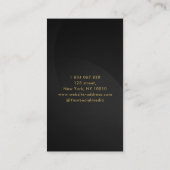 Mobile Notary Feather Quill Logo Zwart & Goud Visitekaartje (Achterkant)