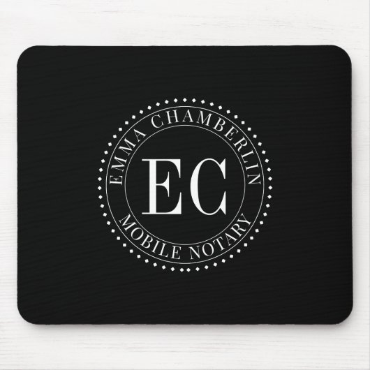 Mobile Notary Public Logo  Muismat (Voorkant)