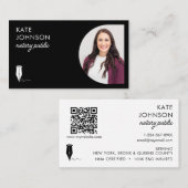 Mobile Notary Public Photo QR Code Logo Visitekaartje (Voorkant / Achterkant)