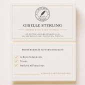 Mobile Notary Public Professional Visitekaartje