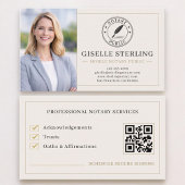 Mobile Notary Public QR Code Photo  Visitekaartje
