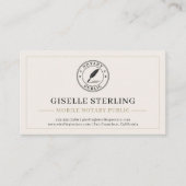 Mobile Notary Public QR Code Professional Visitekaartje (Voorkant)