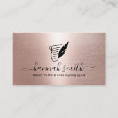 Mobile Notional Loan Signing Agent Blush Roos Gold Visitekaartje (Voorkant)