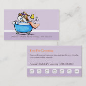 Mobile Pet Groomer Shih Tzu Paarse Loyalty Punch (Voorkant / Achterkant)