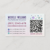 Mobile Pet Grooming Services - Waterverf kunst Visitekaartje (Achterkant)