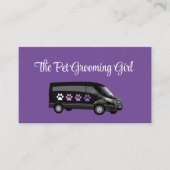 Mobile Pet Grooming Trendy Visitekaartjes (Voorkant)