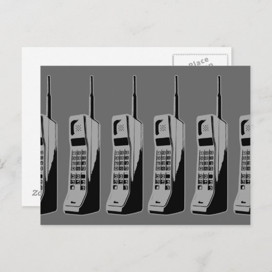 Mobile Phone Graphic Briefkaart (Voorkant / Achterkant)