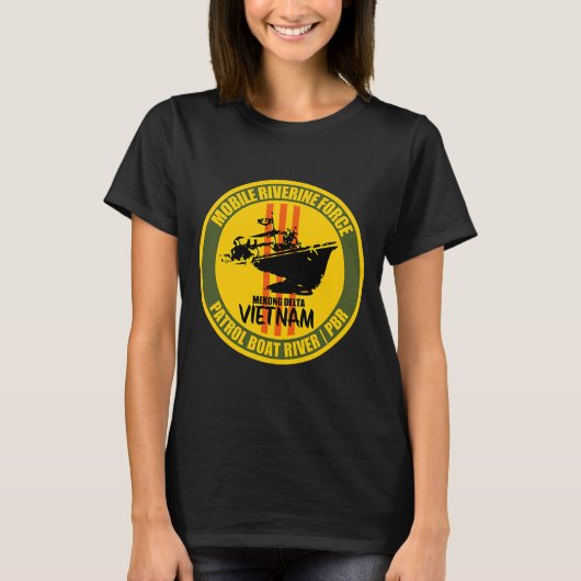 Mobile Riverine Force Mekong Delta Vietnam Veteran T-shirt (Voorkant)