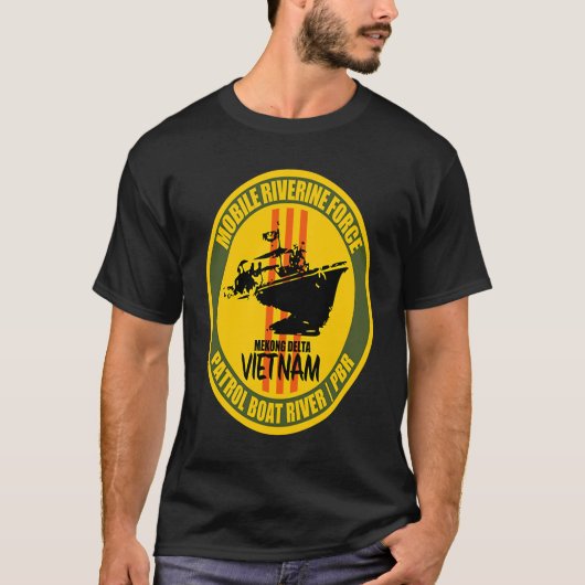 Mobile Riverine Force Mekong Delta Vietnam Veteran T-shirt (Voorkant)