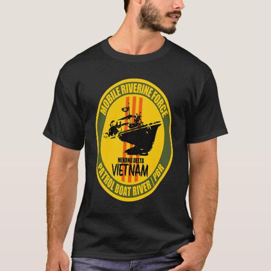 Mobile Riverine Force Mekong Delta Vietnam Veteran T-shirt (Voorkant)