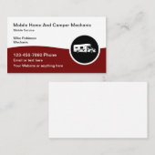 Mobile RV And Camper Repair Mechanic Visitekaartje (Voorkant / Achterkant)