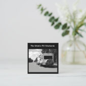 Mobile RV Motorhome Repair Mechanic Vierkante Visitekaartje (Staand voorkant)