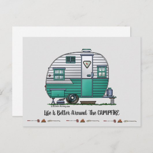 Mobile Scout Camper Briefkaart (Voorkant / Achterkant)