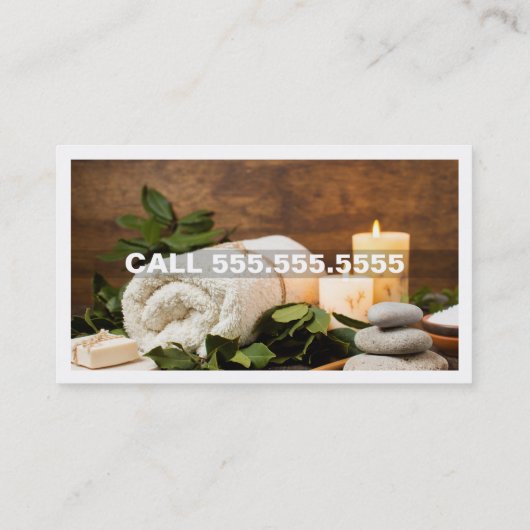 Mobile Spa Aromatherapie Visitekaartje (Achterkant)