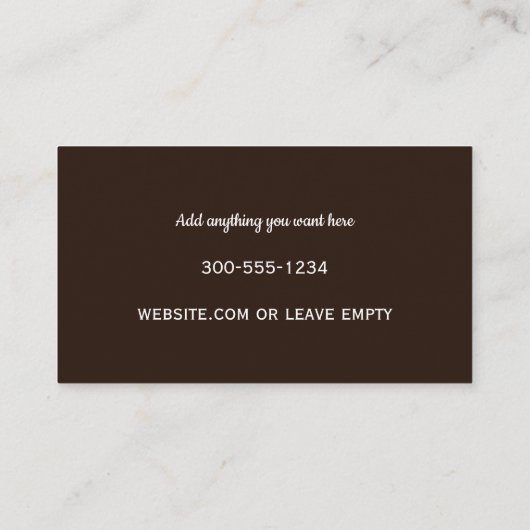 Mobile Spa Visitekaartje (Achterkant)