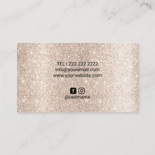 Mobile Spray Tan Black & Gold Airping Tanning Visitekaartje (Achterkant)