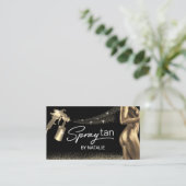Mobile Spray Tan Bronze Body Gold Glitter Tanning Visitekaartje (Staand voorkant)