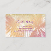 Mobile Spray Tan Tropical Palm Beach Paars Visitekaartje (Achterkant)