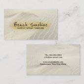 Mobile Spray Tanning Beach Sunshine Tan Salon Visitekaartje (Voorkant / Achterkant)