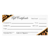 Mobile Spray Tanning Cadeaucertificaat Reclamekaart (Achterkant)