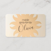 Mobile Spray Tanning Copper Sun Rays Visitekaartje (Voorkant)