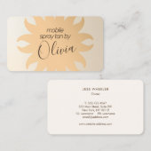 Mobile Spray Tanning Copper Sun Rays Visitekaartje (Voorkant / Achterkant)