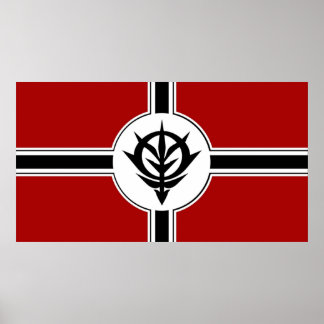 Mobile Suit Gundam Vorstendom Zeon Poster
