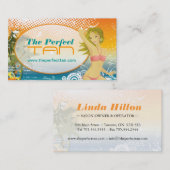 Mobile Tanning Salon Business Card-template Visitekaartje (Voorkant / Achterkant)