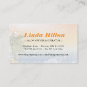 Mobile Tanning Salon Business Card-template Visitekaartje (Achterkant)