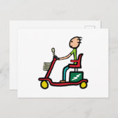Mobiliteitsscooter Briefkaart (Voorkant / Achterkant)