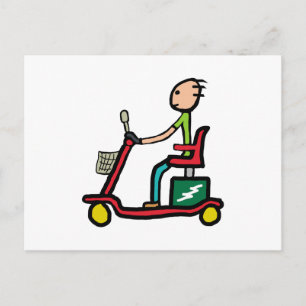 Mobiliteitsscooter Briefkaart