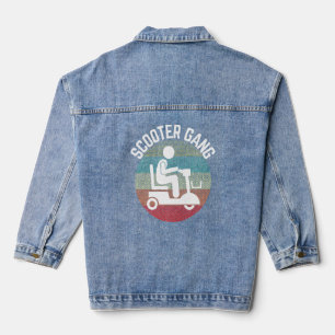 Mobiliteitsscooter Gang Retro  Moped Motorcyc Denim Jacket