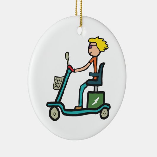 Mobiliteitsscooter Keramisch Ornament (Rechts)